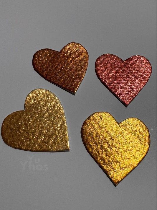 Set GOLDEN LOVE – Acuarelas Metalizadas