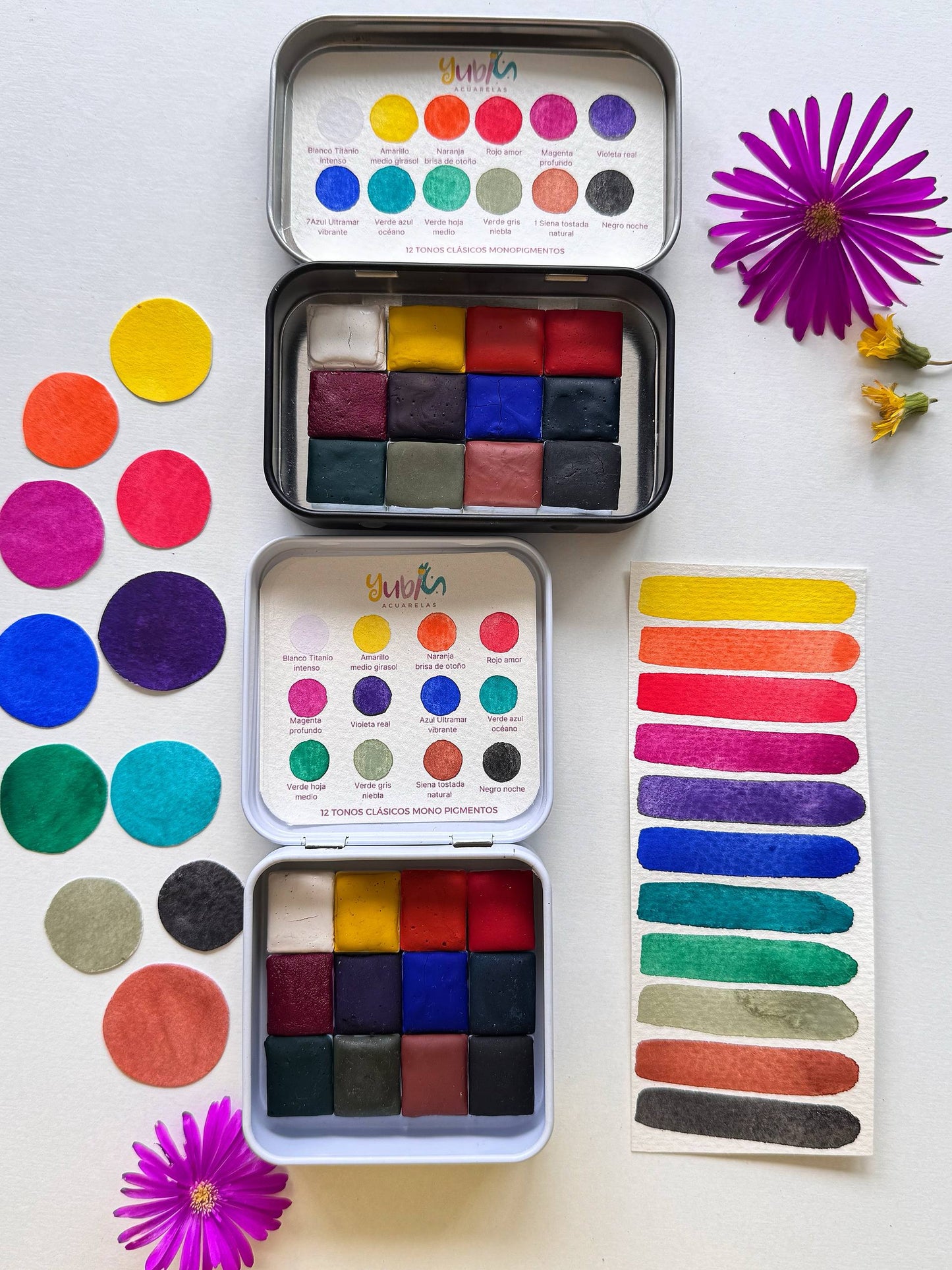 Set CLÁSICO– Acuarela Profesional MONOPIGMENTO (12 colores)
